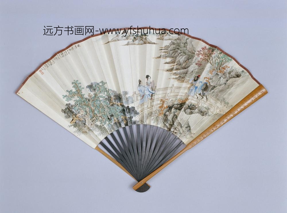 清-徐操风尘侠侣成扇