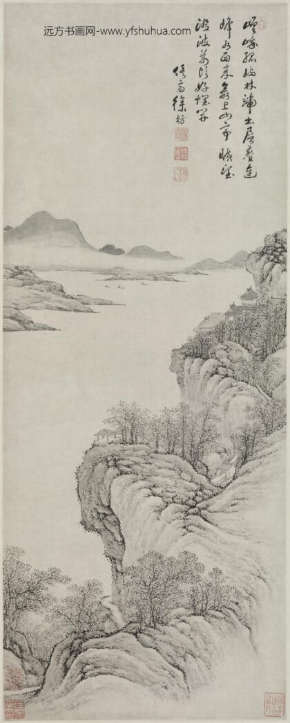 清 徐枋澄波万顷图轴.jpg