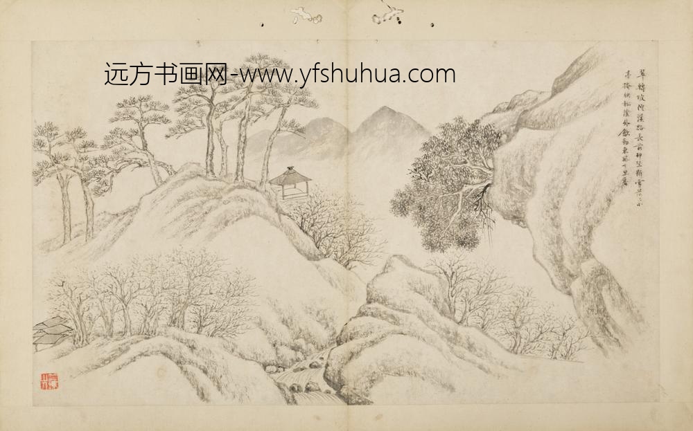 清-文点山水册-
