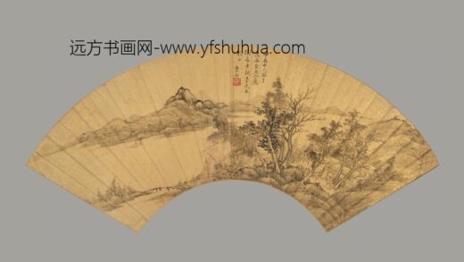 清 曹岳山水扇.jpg