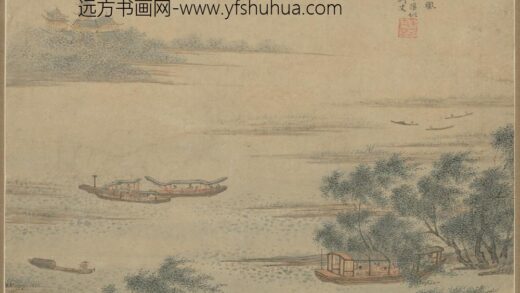 清 朱士瑛长荡荷风图轴.jpg