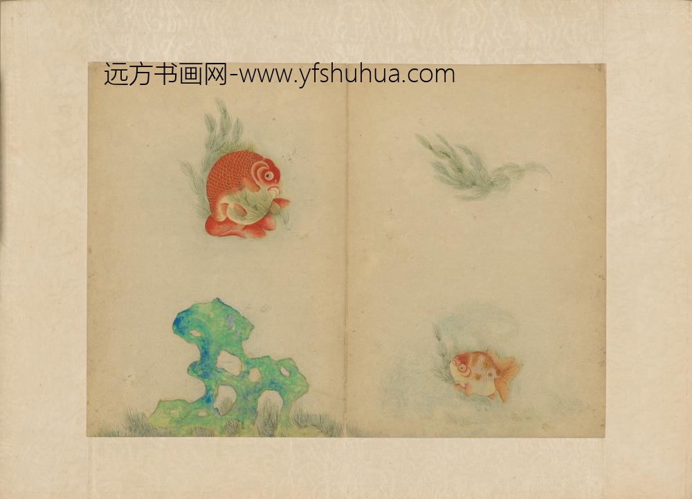 清-李文鱼蝶图册-