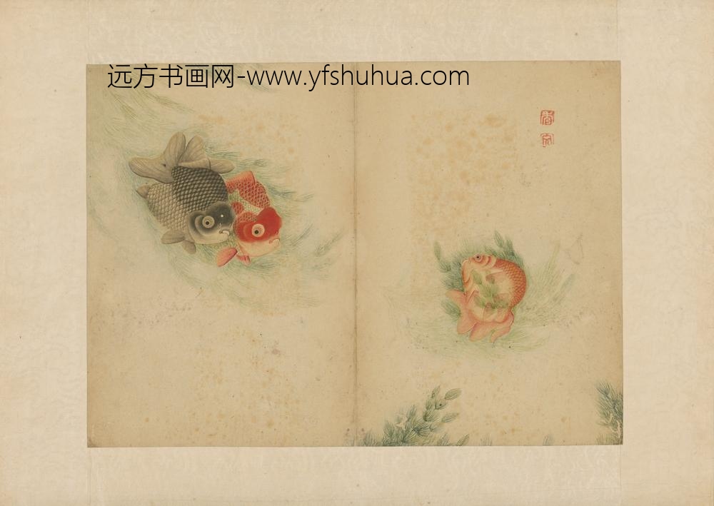 清-李文鱼蝶图册-