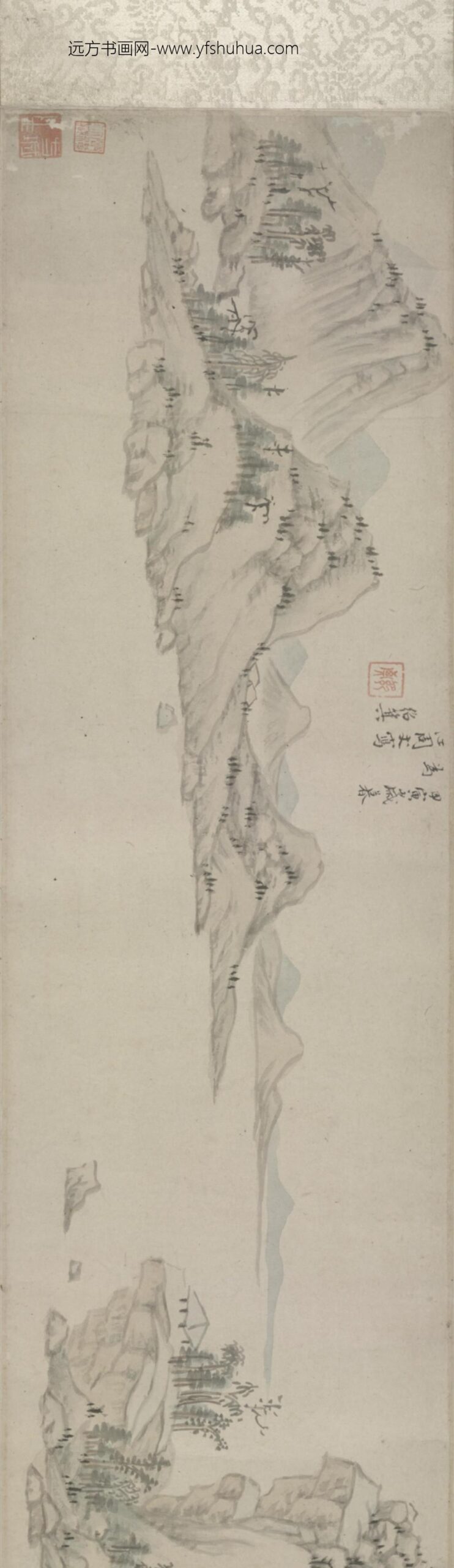 清-李绍箕山水图卷_