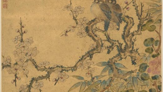 清 杨津花鸟轴.jpg