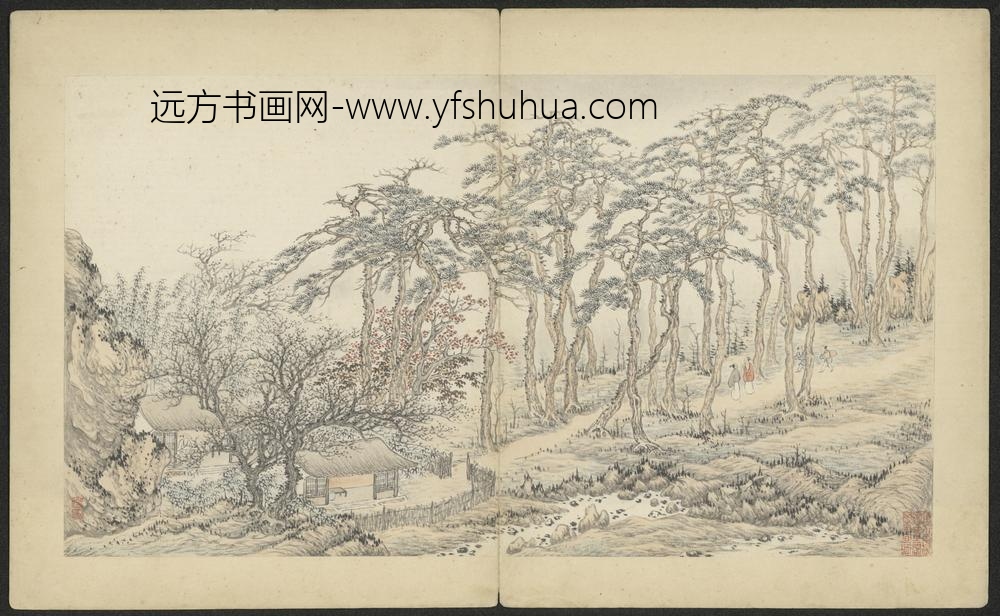 清-武丹山水图册-