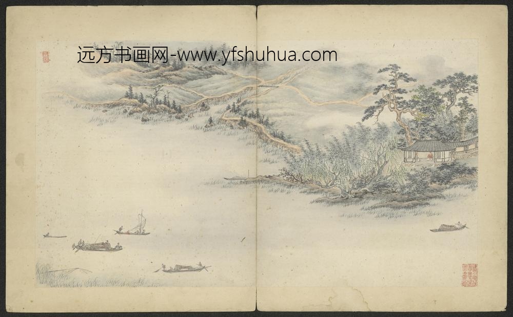 清-武丹山水图册-