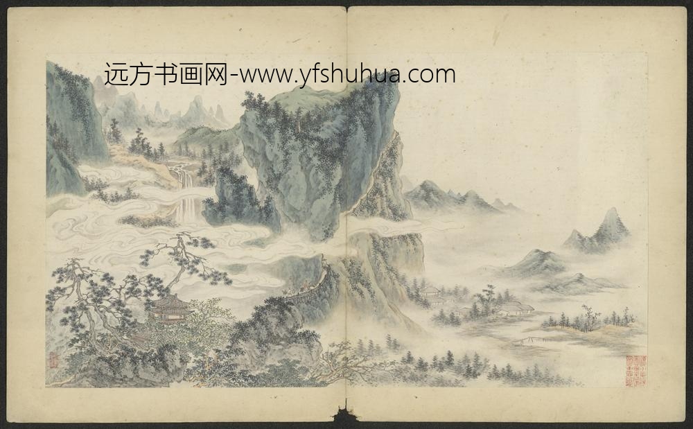 清-武丹山水图册-