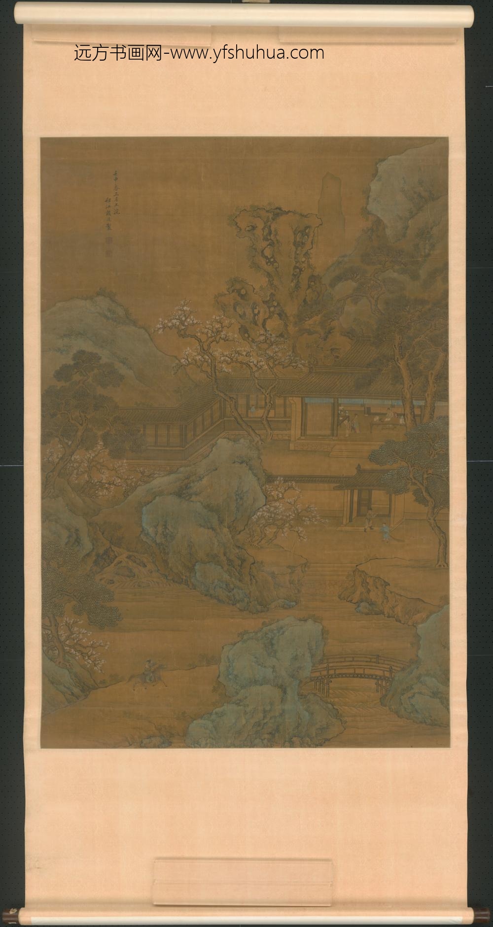 清-殷湜捷报图轴