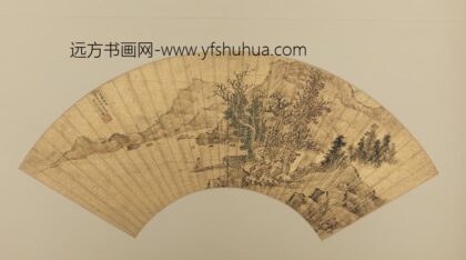 清 沈允振秋溪钓艇图扇.jpg