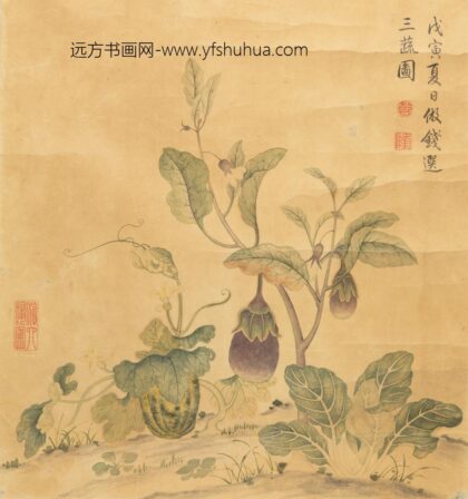 清 沈利孤桥重峦贴落.jpg