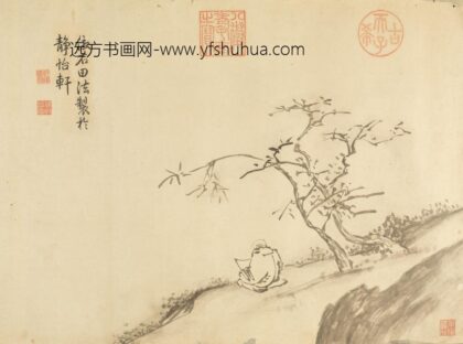 清 沈利层峦华木贴落.jpg