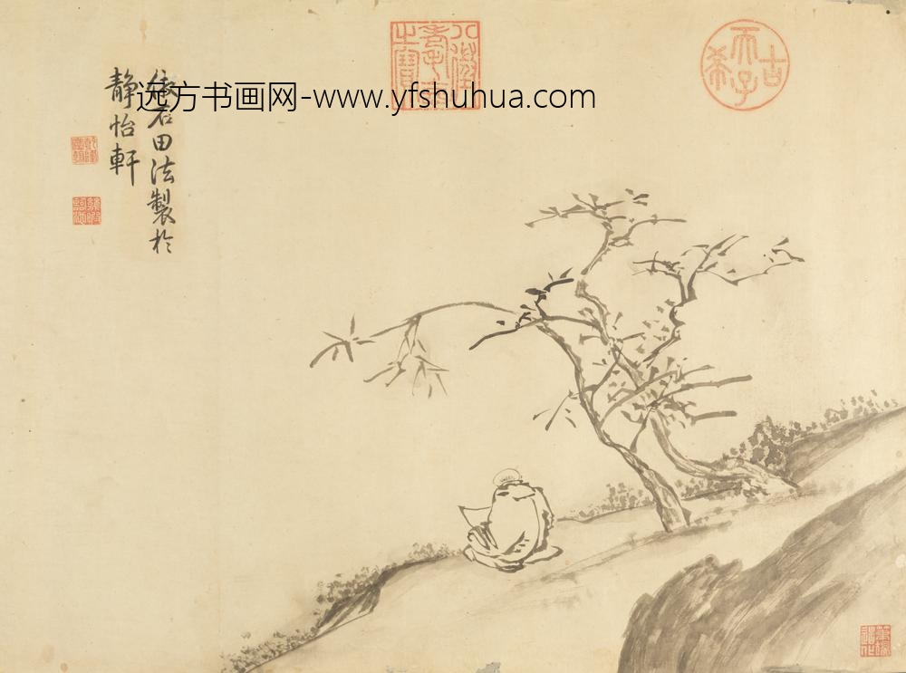 清-沈利层峦华木贴落
