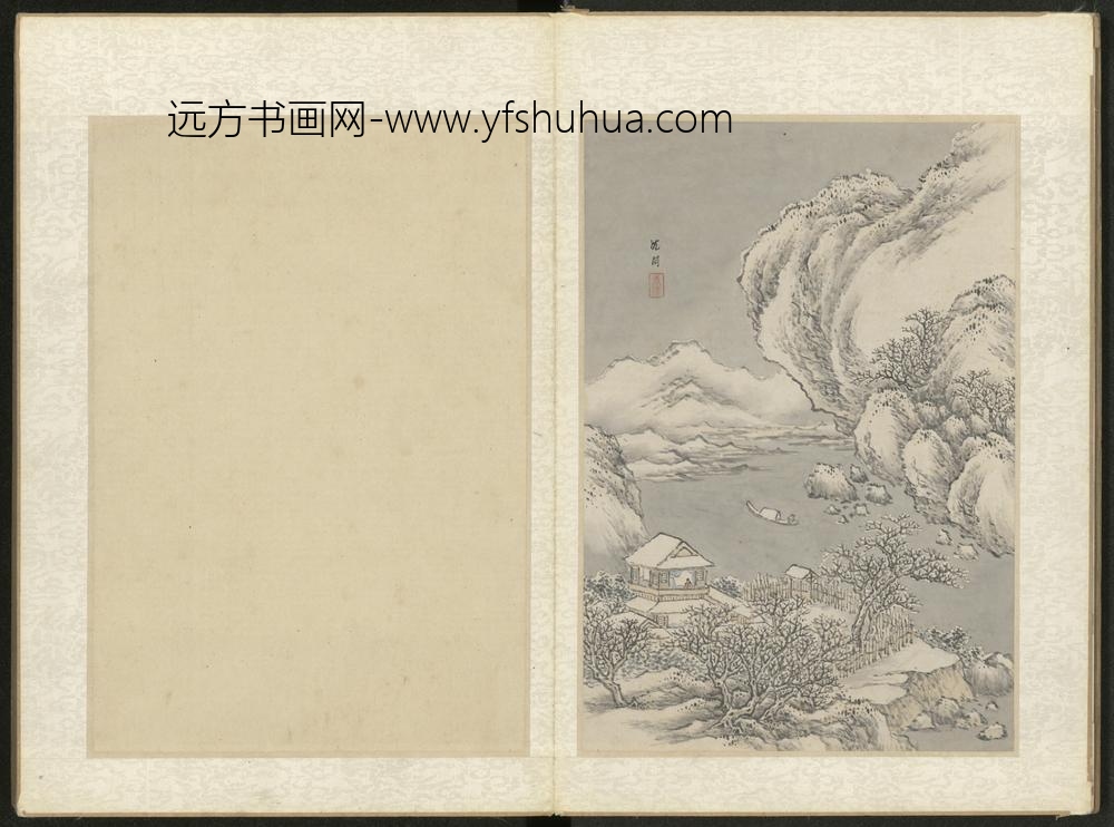 清-沈闳山水册-