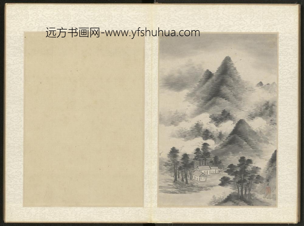 清-沈闳山水册-