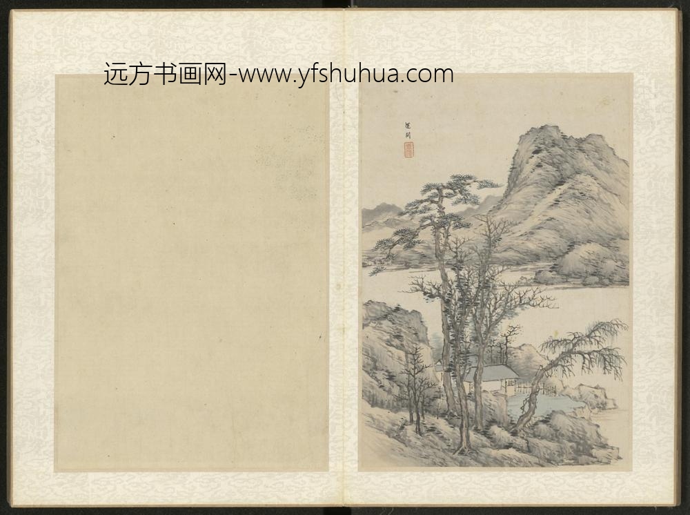 清-沈闳山水册-