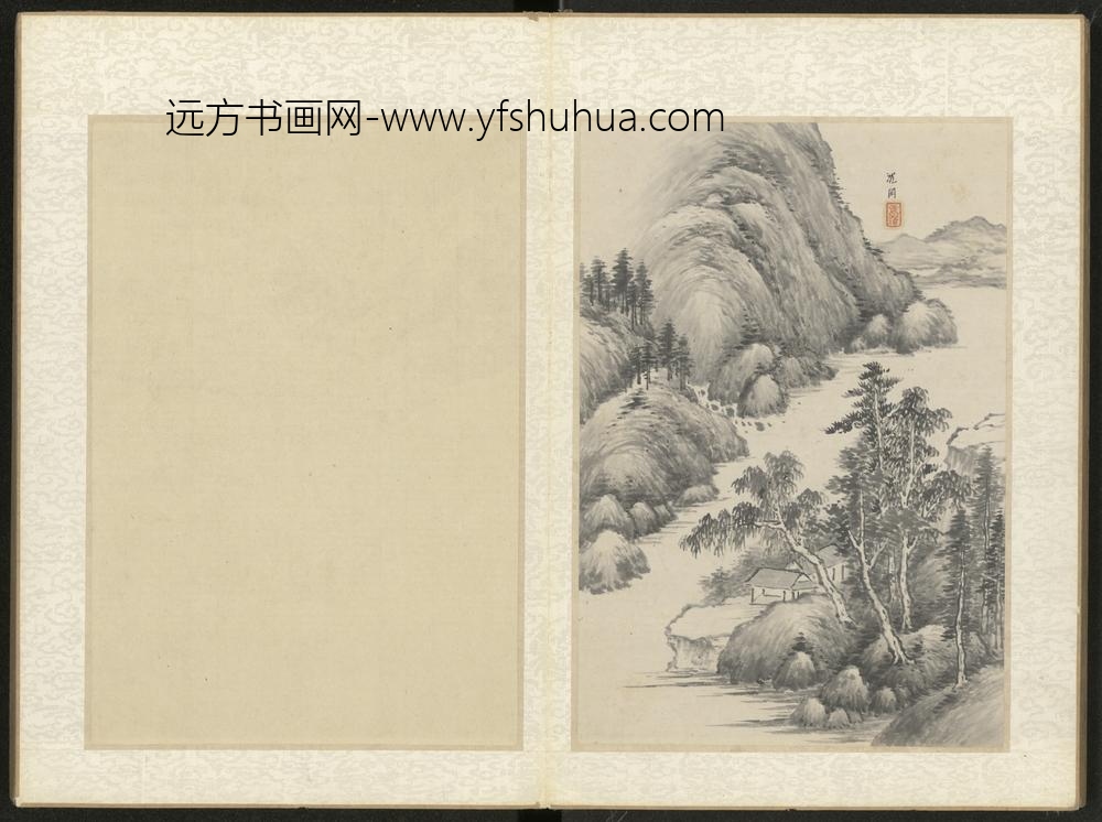 清-沈闳山水册-
