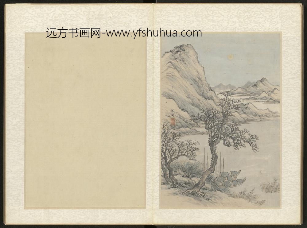 清-沈闳山水册-