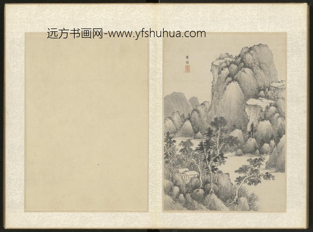 清-沈闳山水册-