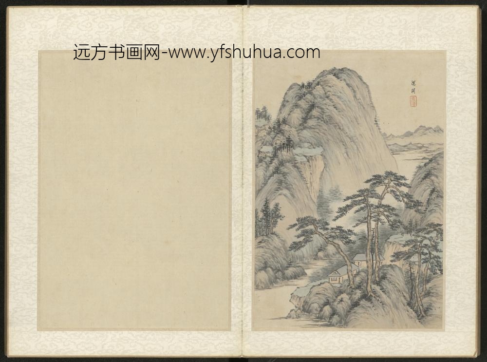清-沈闳山水册-