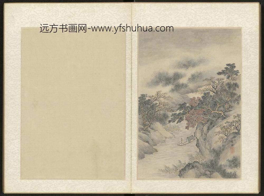 清-沈闳山水册-