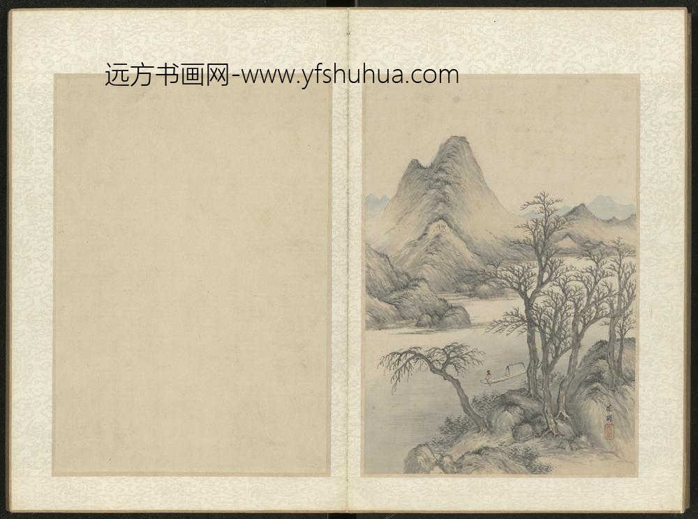 清-沈闳山水册-