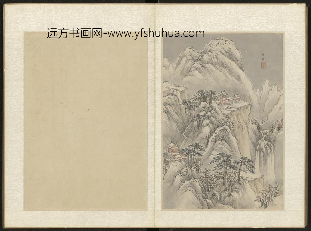 清-沈闳山水册-