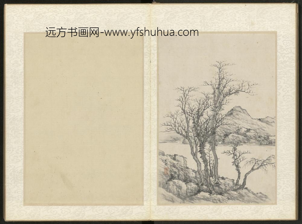 清-沈闳山水册-