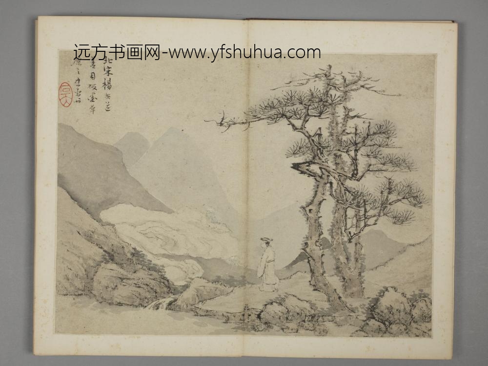 清-沈颢仿古山水册-