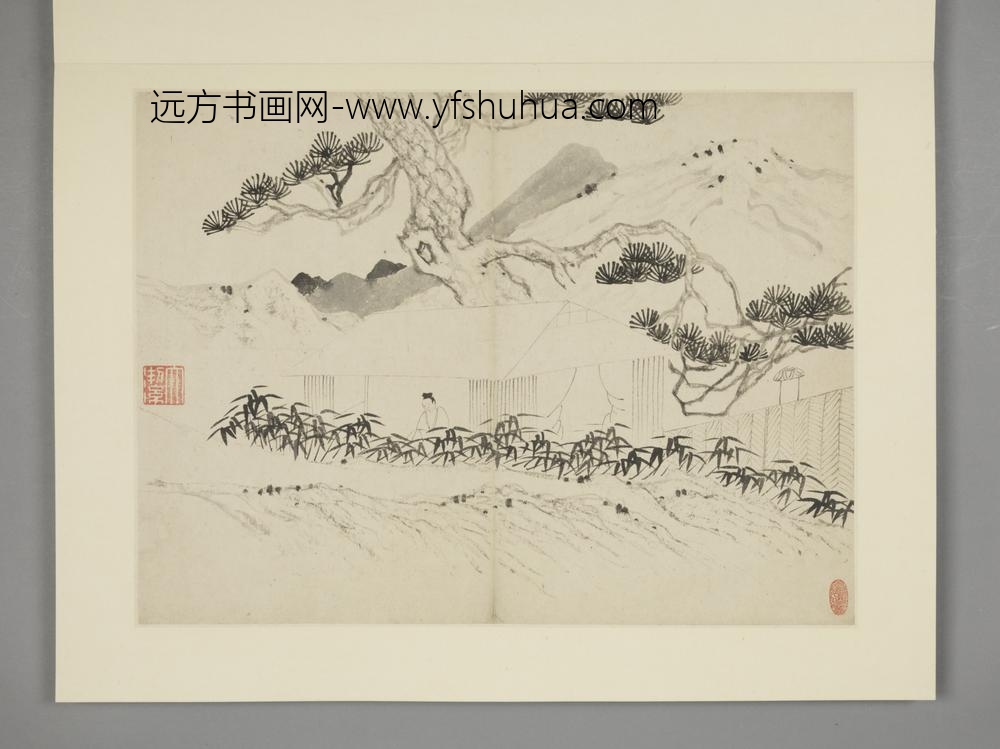 清-沈颢山水册-