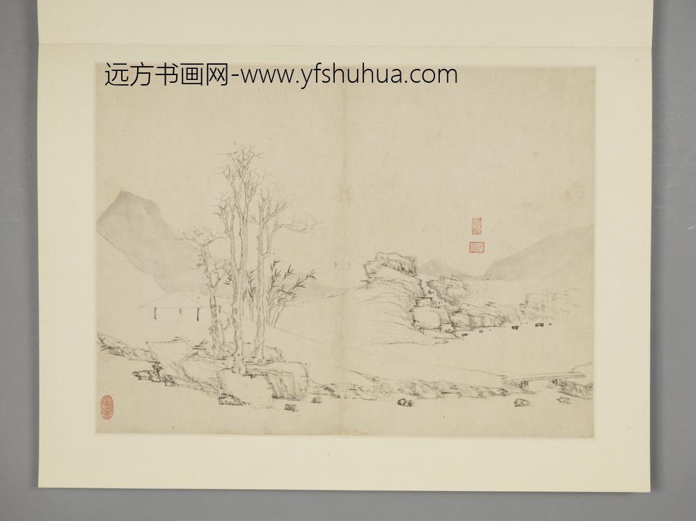 清-沈颢山水册-