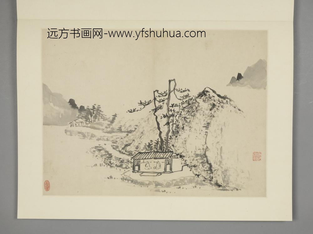 清-沈颢山水册-