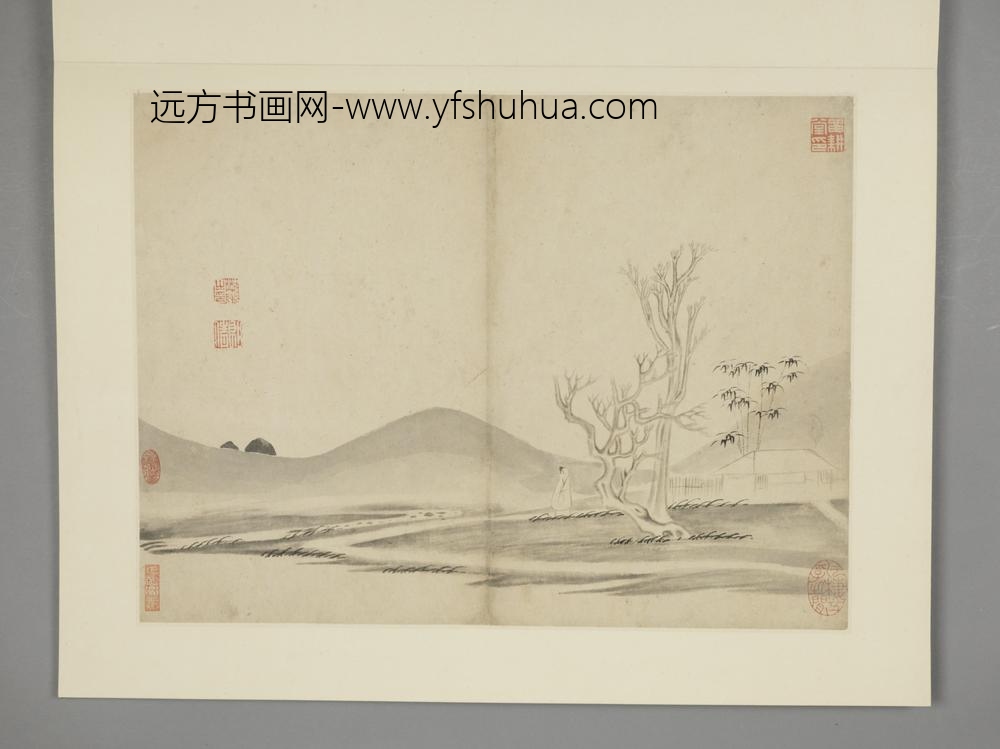 清-沈颢山水册-