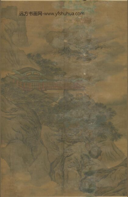 清 清人山水楼阁图轴.jpg
