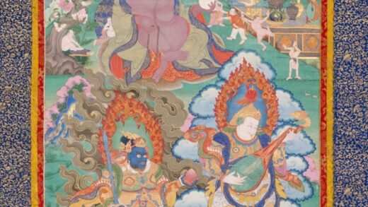 清 清人持国天王像轴.jpg