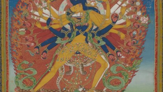 清 清人时轮王佛像轴.jpg