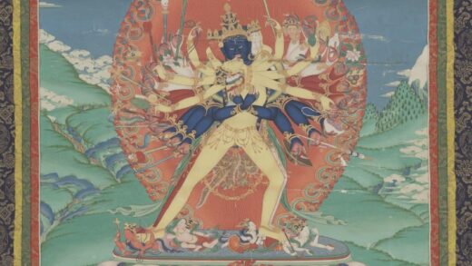 清 清人时轮王佛像轴.jpg