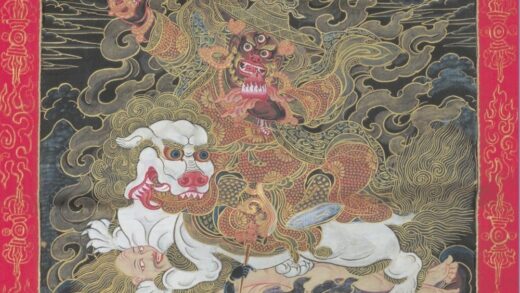 清 清人画吉菩金刚像轴.jpg