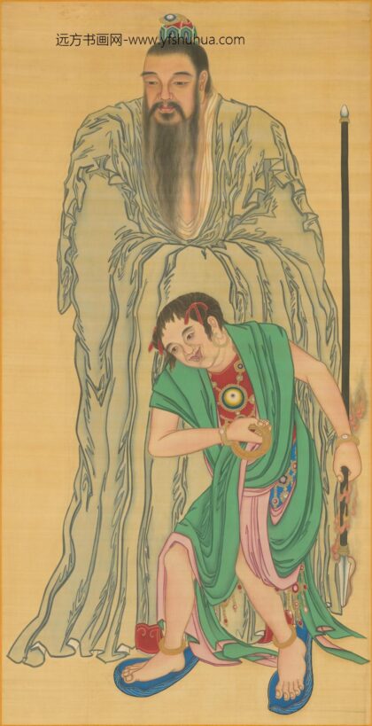 清 清人画太乙天尊像轴.jpg