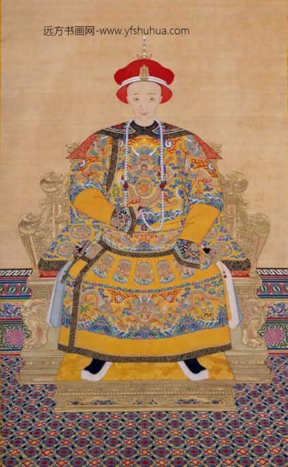 清 清人画奕詝朝服像轴.jpg