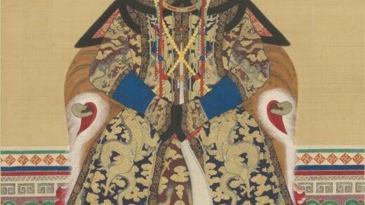 清 清人画女影坐像轴.jpg