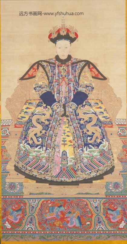 清 清人画孝仪纯皇后朝服像轴.jpg