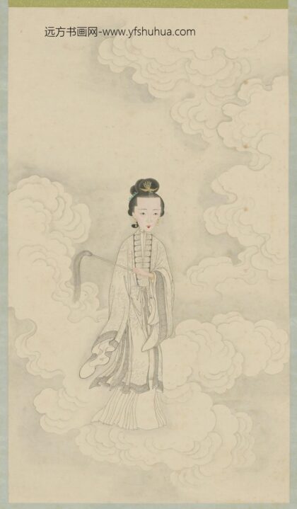 清 清人画孝全成皇后仙装像轴.jpg