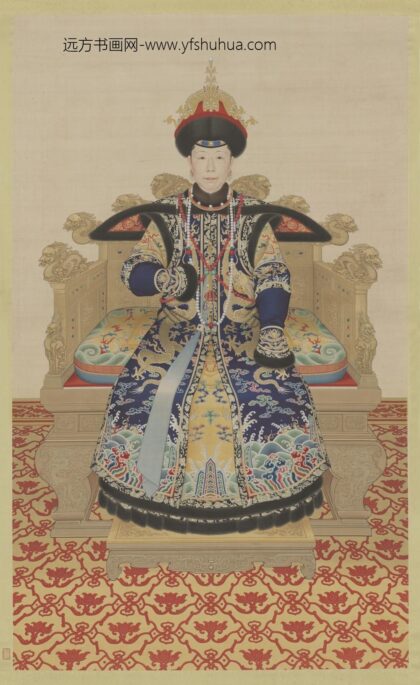 清 清人画孝圣宪皇后朝服像轴.jpg