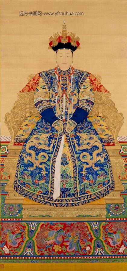清 清人画孝惠章后朝服像轴.jpg