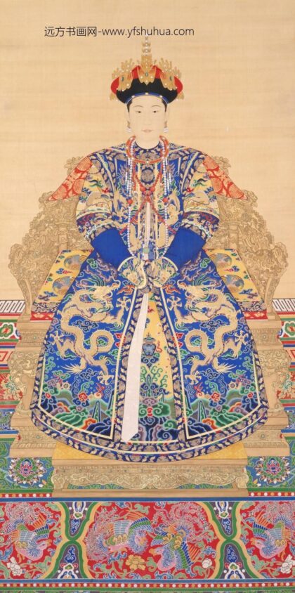 清 清人画孝敬宪皇后朝服像轴.jpg