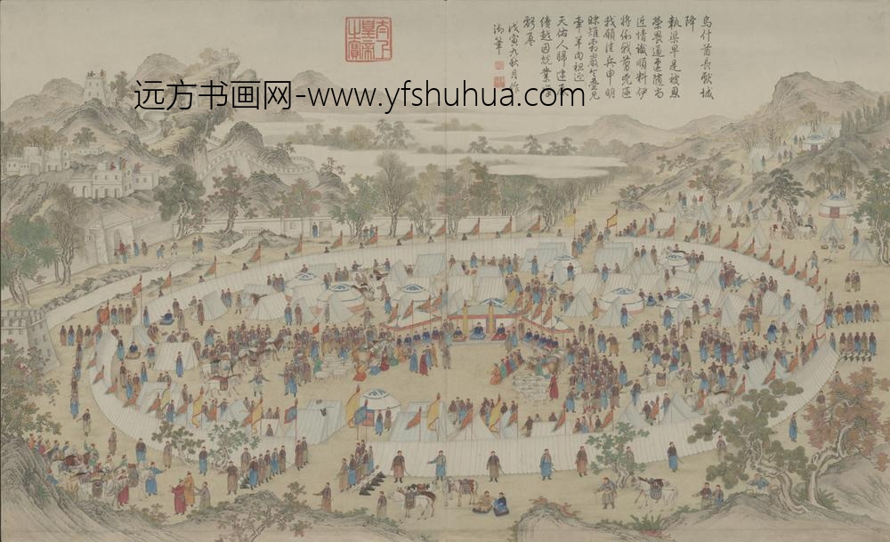 清-清人画平定伊犁回部战图册