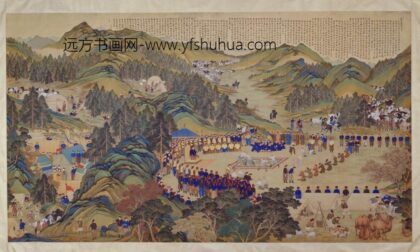 清 清人画弘历塞宴四事横轴贯跤.jpg