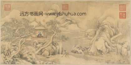 清 清人画弘历赏雪图轴.jpg