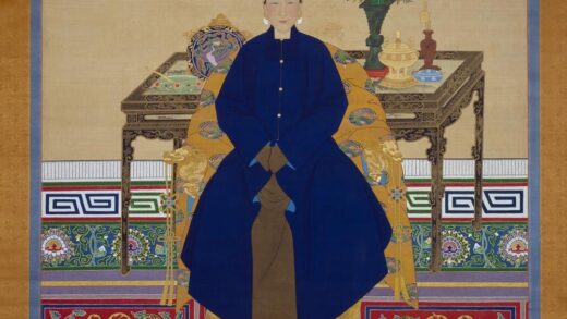 清 清人画慧妃常服像轴.jpg